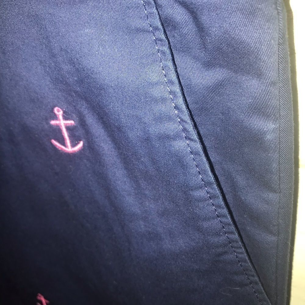 Vineyard Vines Girls Anchor Embroidered Skirt-16 - Picture 3 of 5